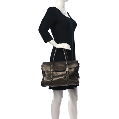 Mulberry Metallic Classic Grain Braided Bayswater 2 of 10