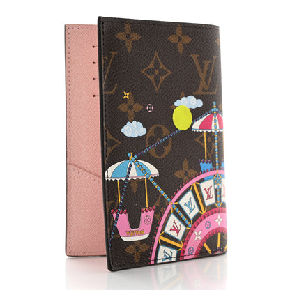 Louis Vuitton Monogram 2020 Christmas Animation Big Wheel Passport Cover Rose Ballerine 3 of 8