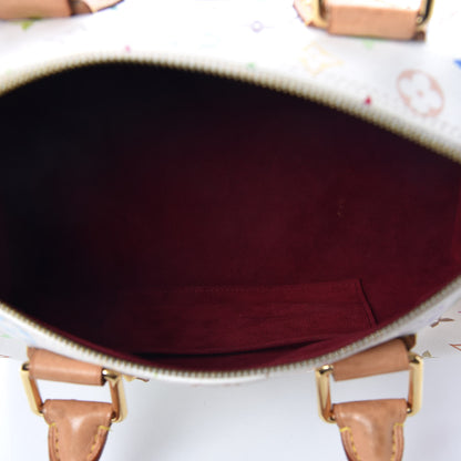 Louis Vuitton Monogram Multicolor Speedy 30 White 7 of 15