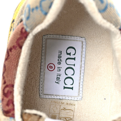 Gucci Monogram Multicolor Demetra Mens Rhyton Sneakers 8 Yellow Blue Great White Tabasco 6 of 7
