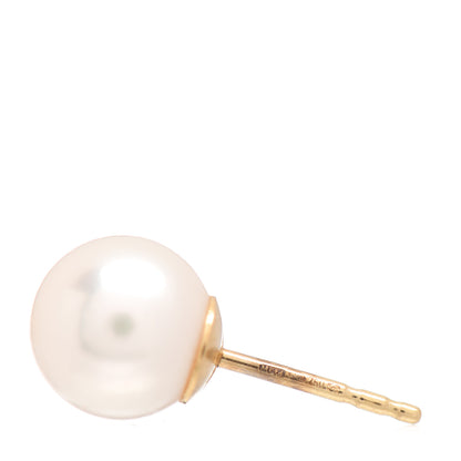 Mikimoto 18K Yellow Gold 8-8.5mm Akoya Pearl Stud Earrings 4 of 4