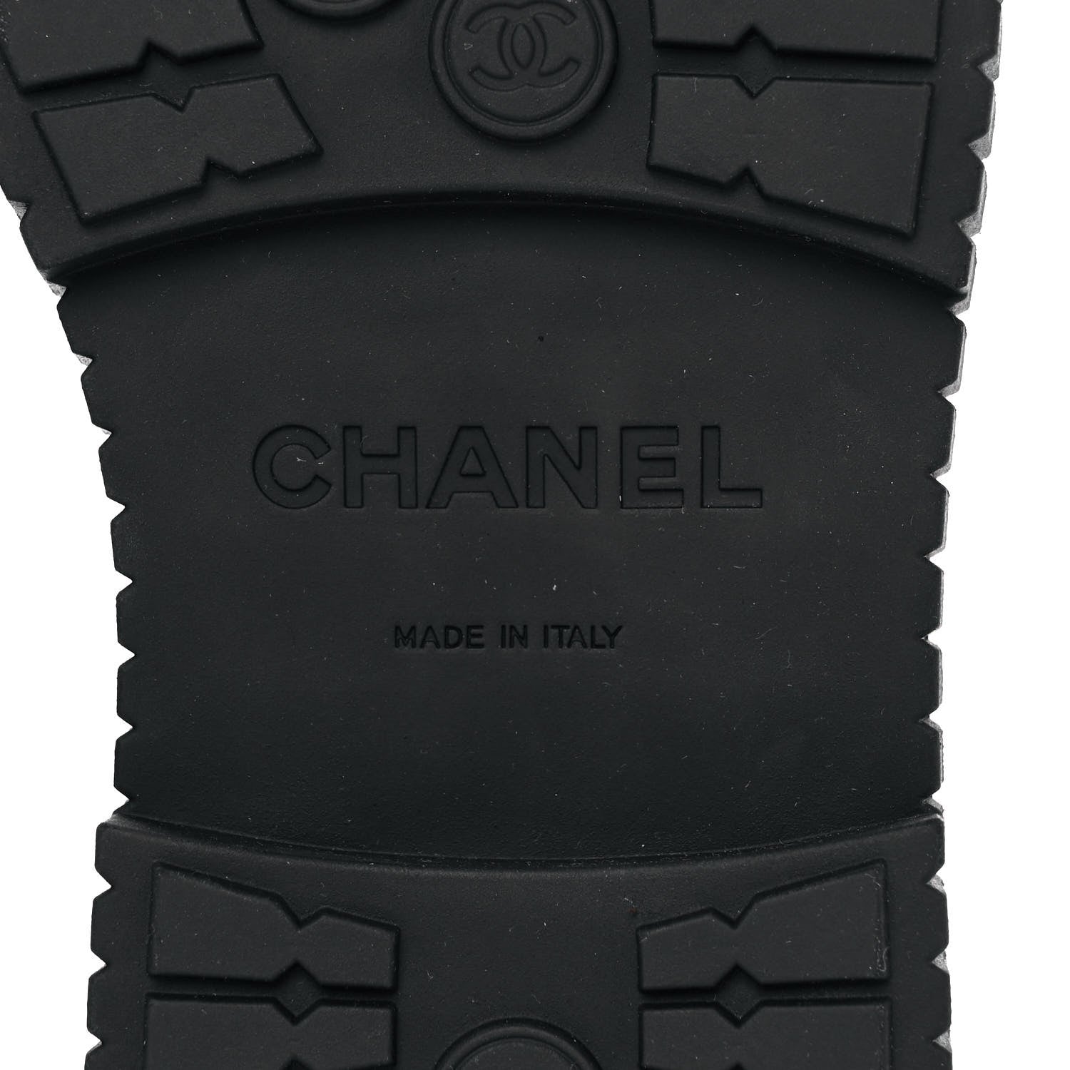 Chanel Calfskin Grosgrain Quilted Lace Up Boots 38 Black Grey 6 of 7