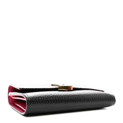 Louis Vuitton Taurillon Capucines Compact Wallet Black 4 of 8