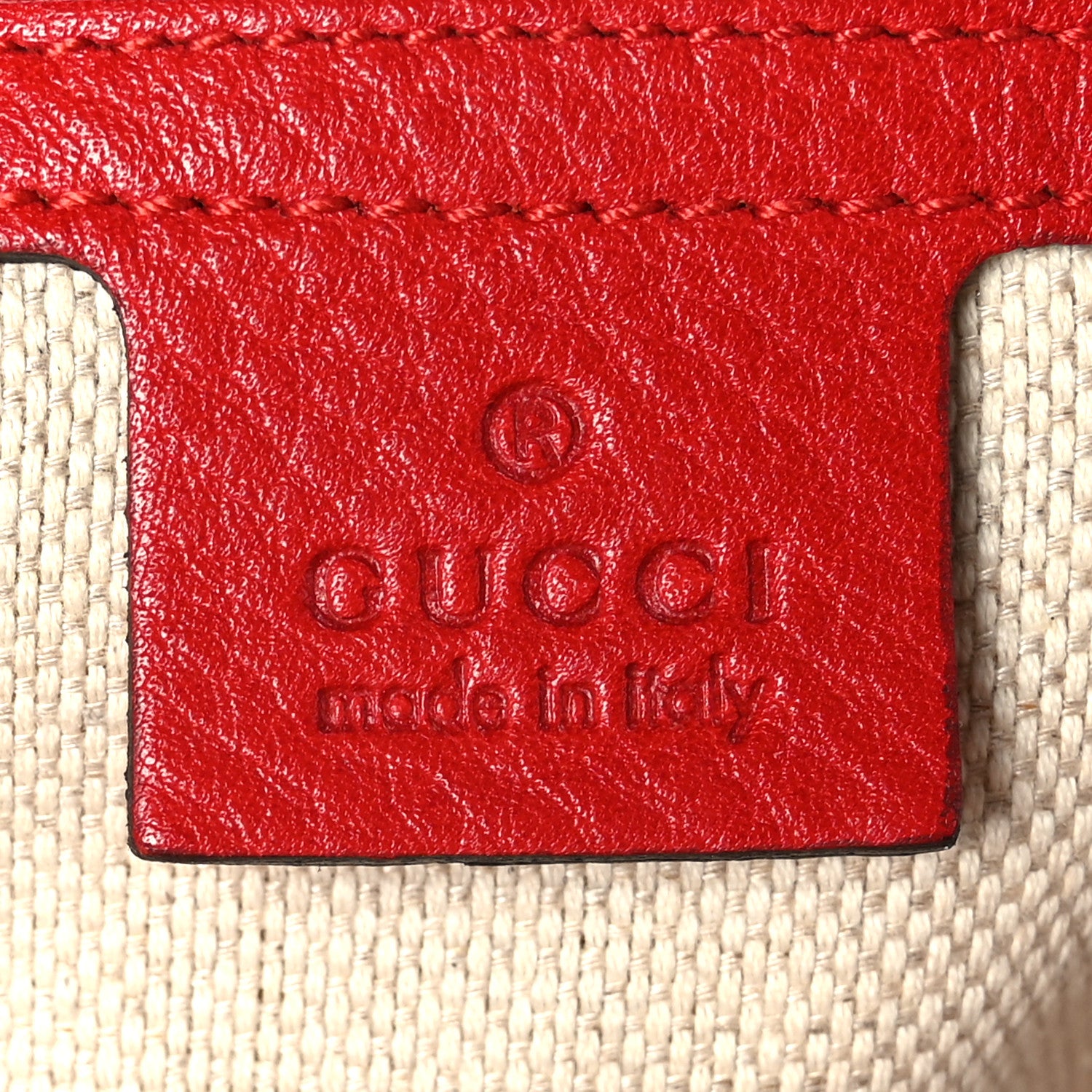 Gucci Monogram Medium Diana Bamboo Shoulder Bag Red 6 of 9