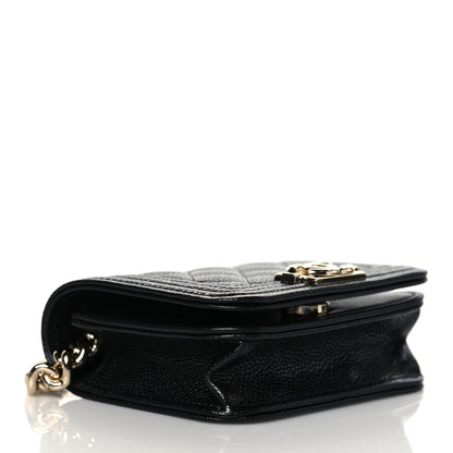 Chanel Caviar Quilted Boy Flap Waist Belt Bag Black 4 of 11