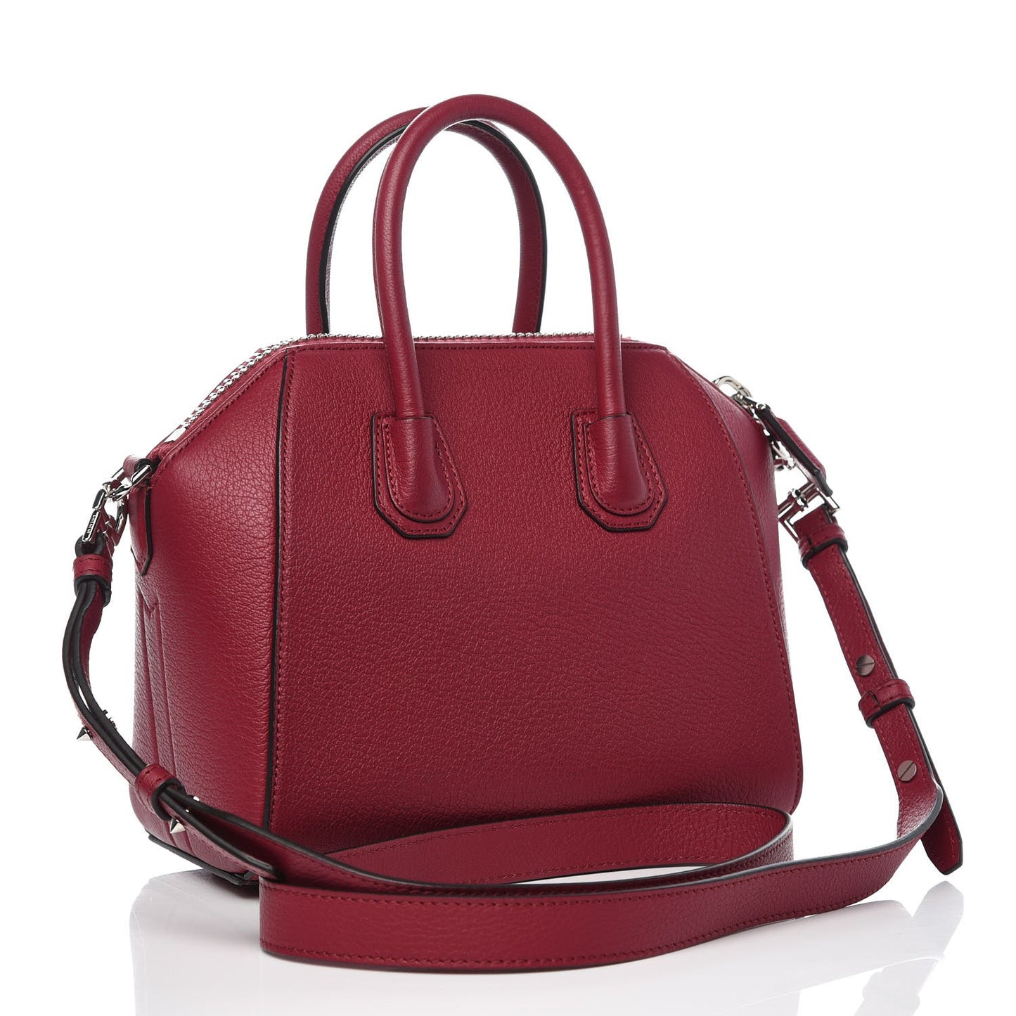 Sugar Goatskin Mini Antigona Fig Pink