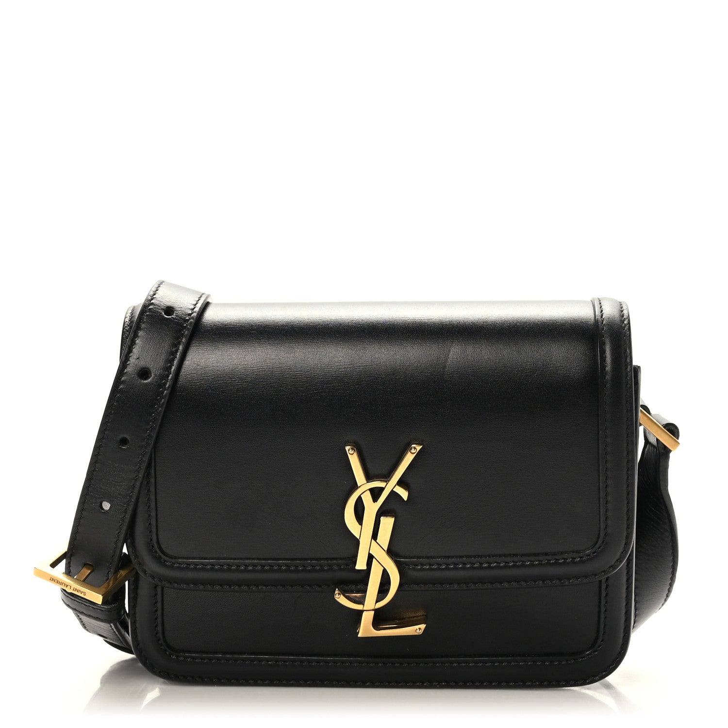 Saint Laurent Smooth Calfskin Small Solferino Satchel Black 1 of 8