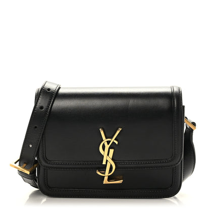 Saint Laurent Smooth Calfskin Small Solferino Satchel Black 1 of 8