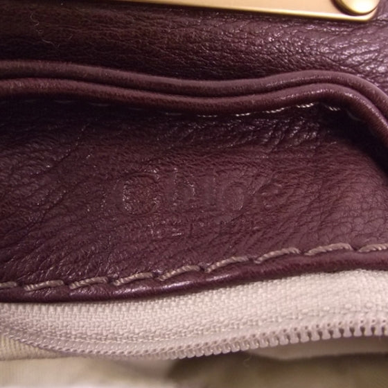 Chloe Leather Paddington Grenat 14 of 17