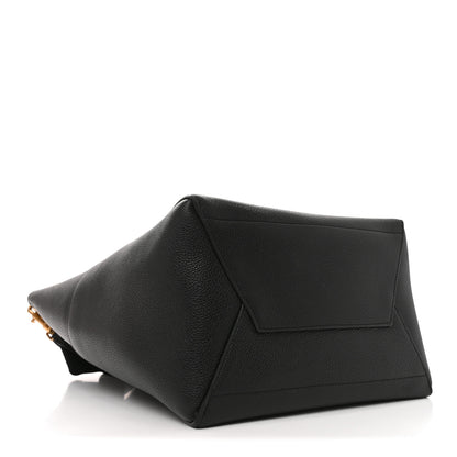 Celine Soft Grained Calfskin Sangle Bucket Bag Black 4 of 10
