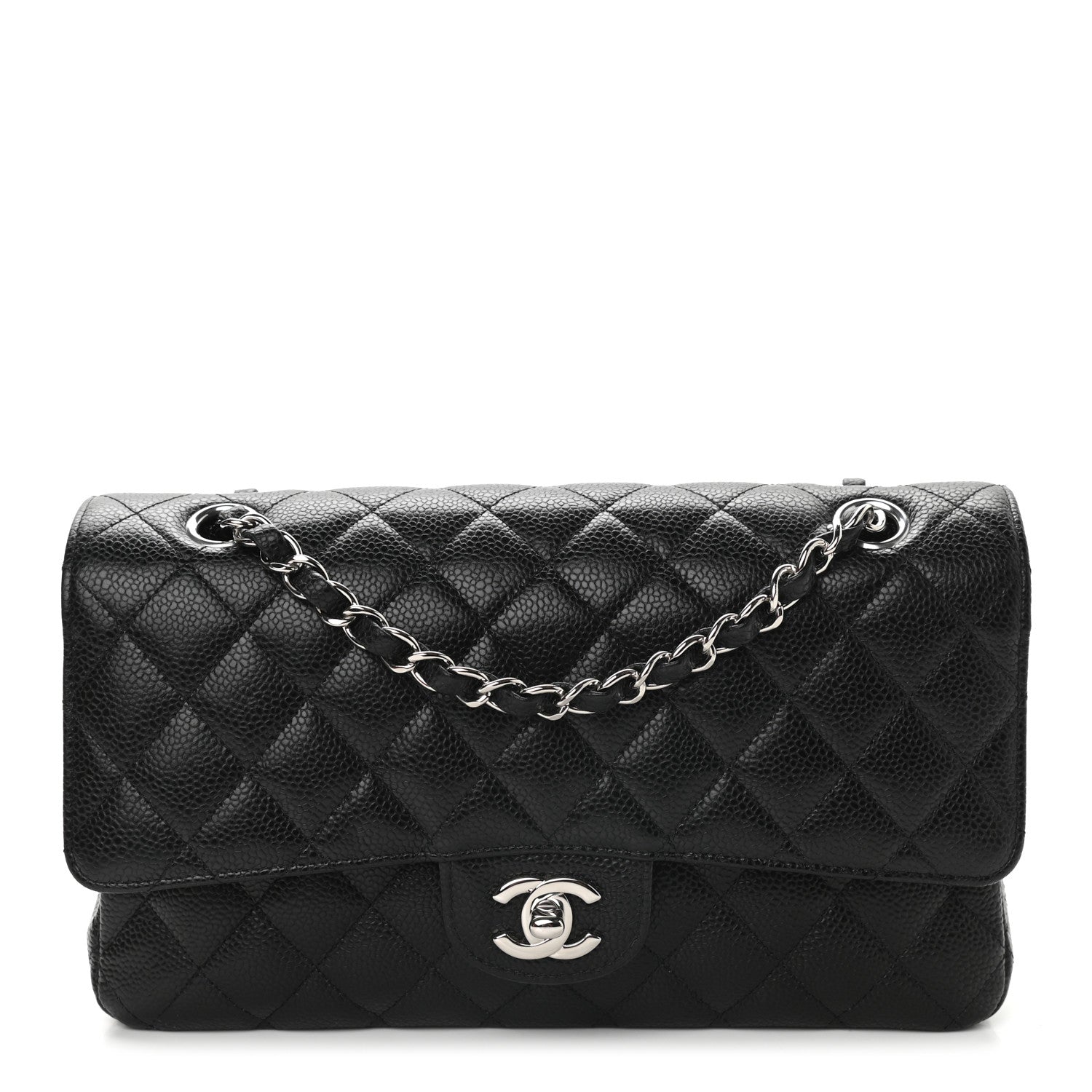 Chanel Caviar Quilted Medium Double Flap Black 1 of 9