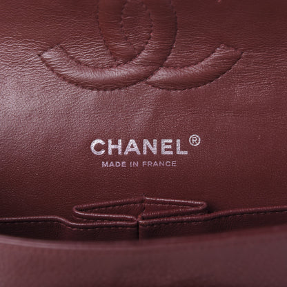 Chanel Caviar Quilted Medium Double Flap Dark Red 4 of 9