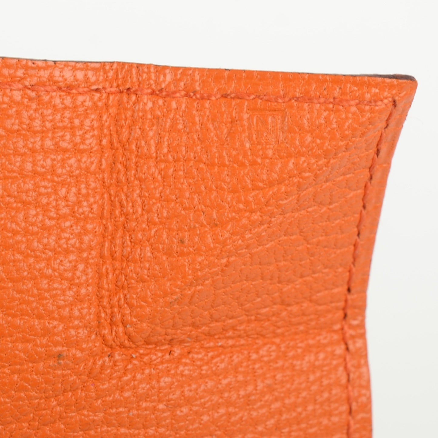 Chevre Mysore Le 24 Coin Purse Orange