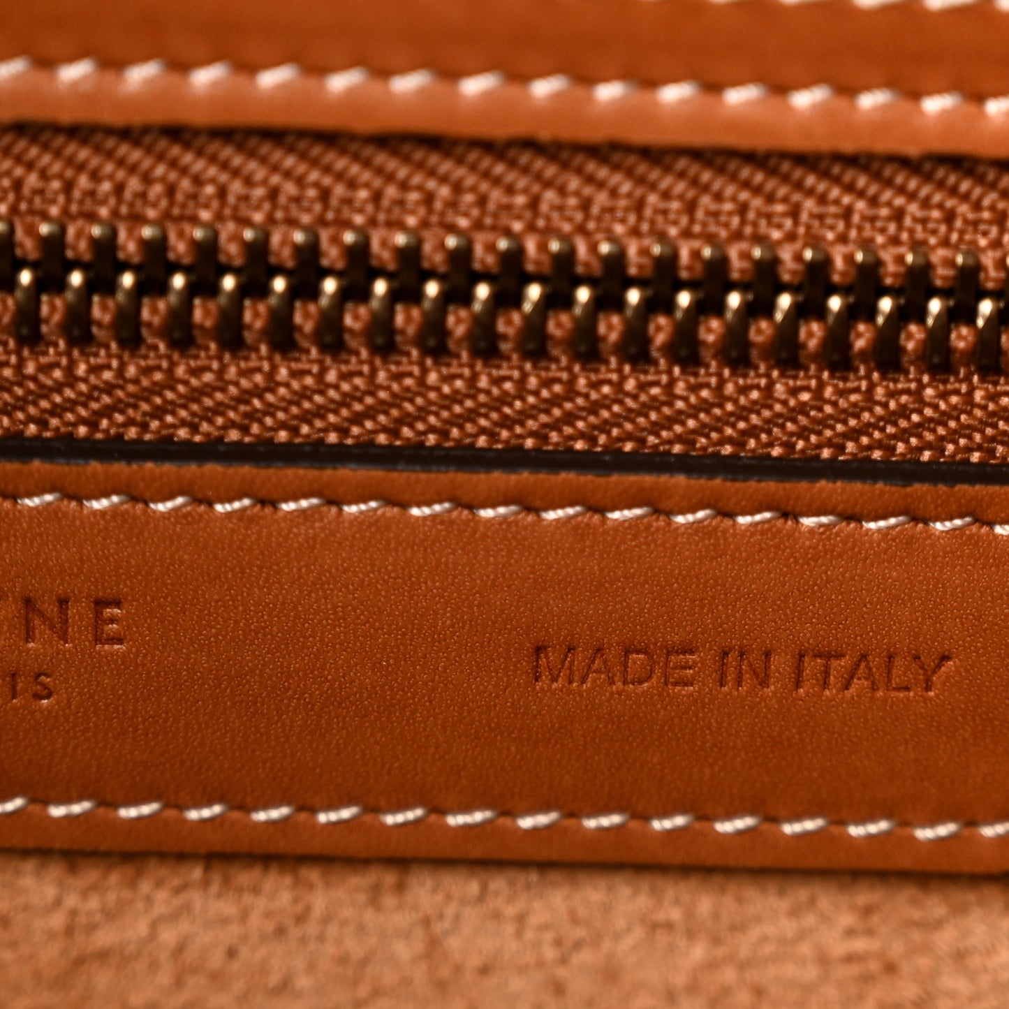 Natural Calfskin Micro Luggage Tan