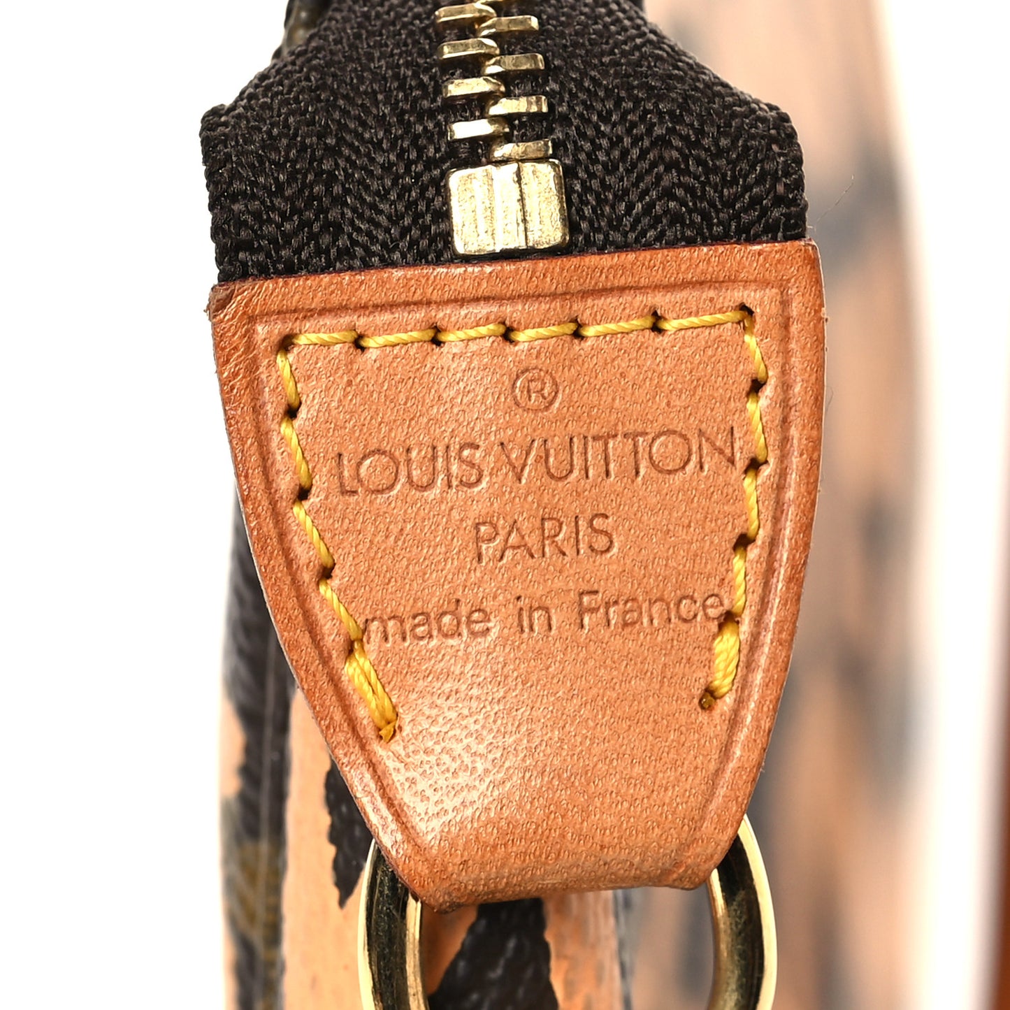 Monogram Graffiti Pochette Accessories Peach