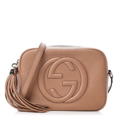 Gucci Pebbled Calfskin Small Soho Disco Bag Rose Beige 1 of 12