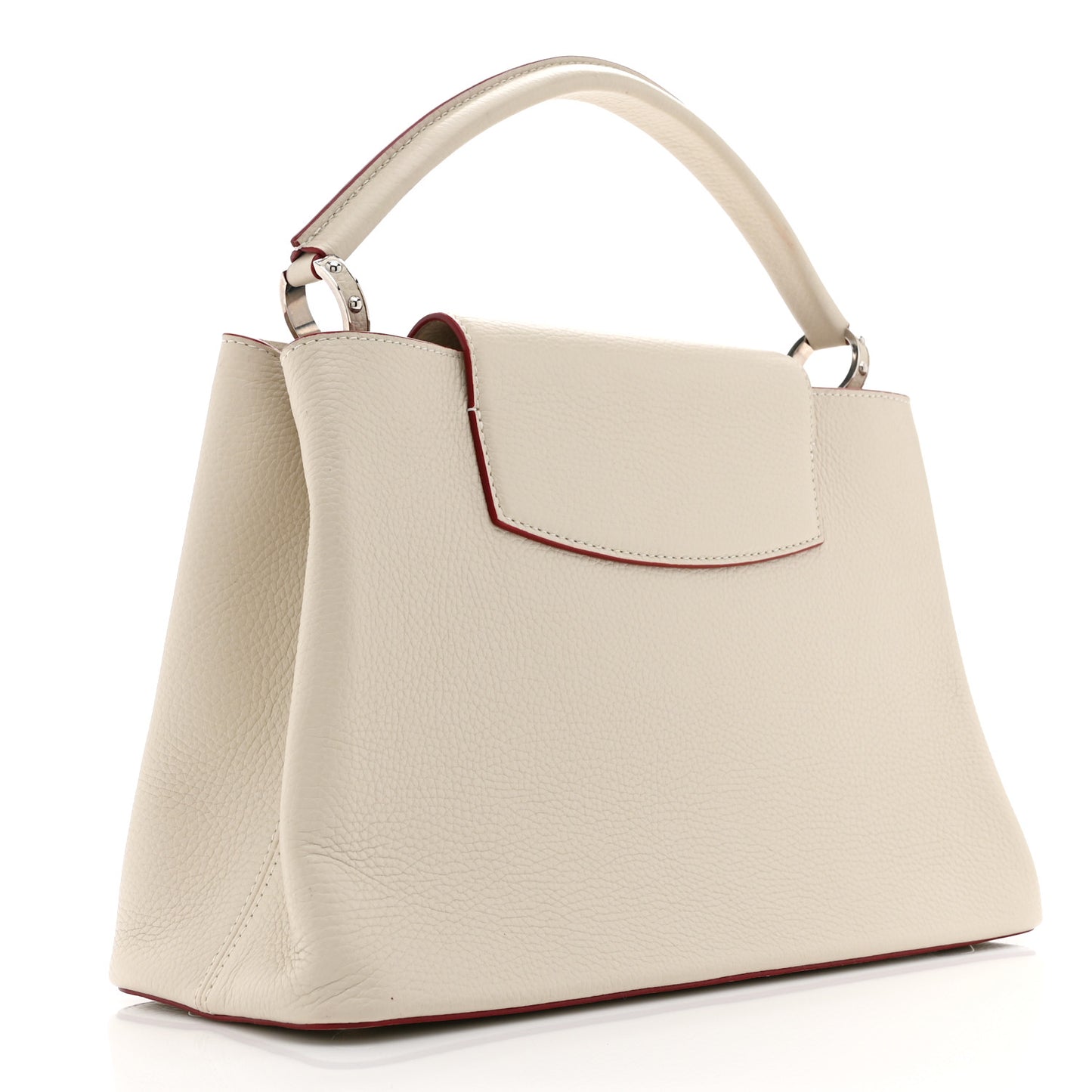 Taurillon Capucines MM Blanc Casse