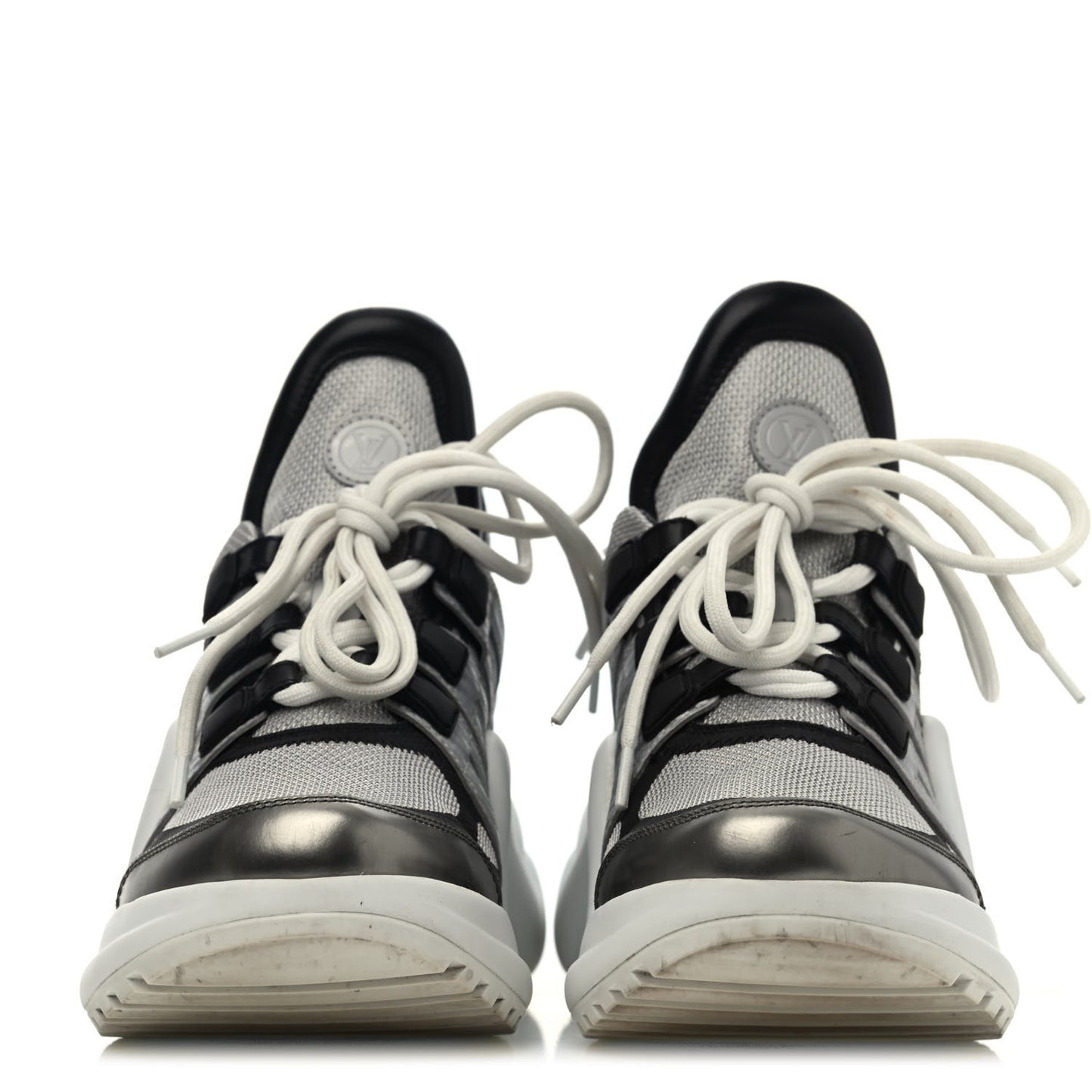 Calfskin Technical Nylon LV Archlight Sneaker 36.5 White