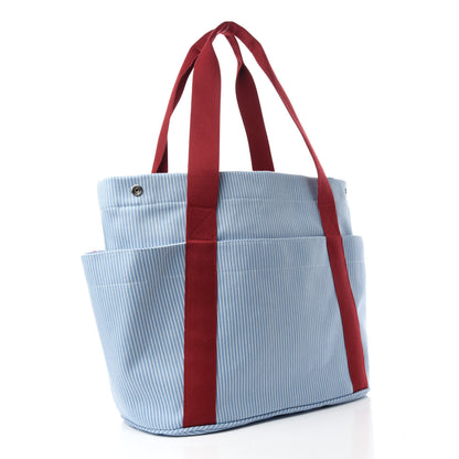 Hermes Cotton Canvas Passe-Passe Nappy Tote Bag Bluette 4 of 11