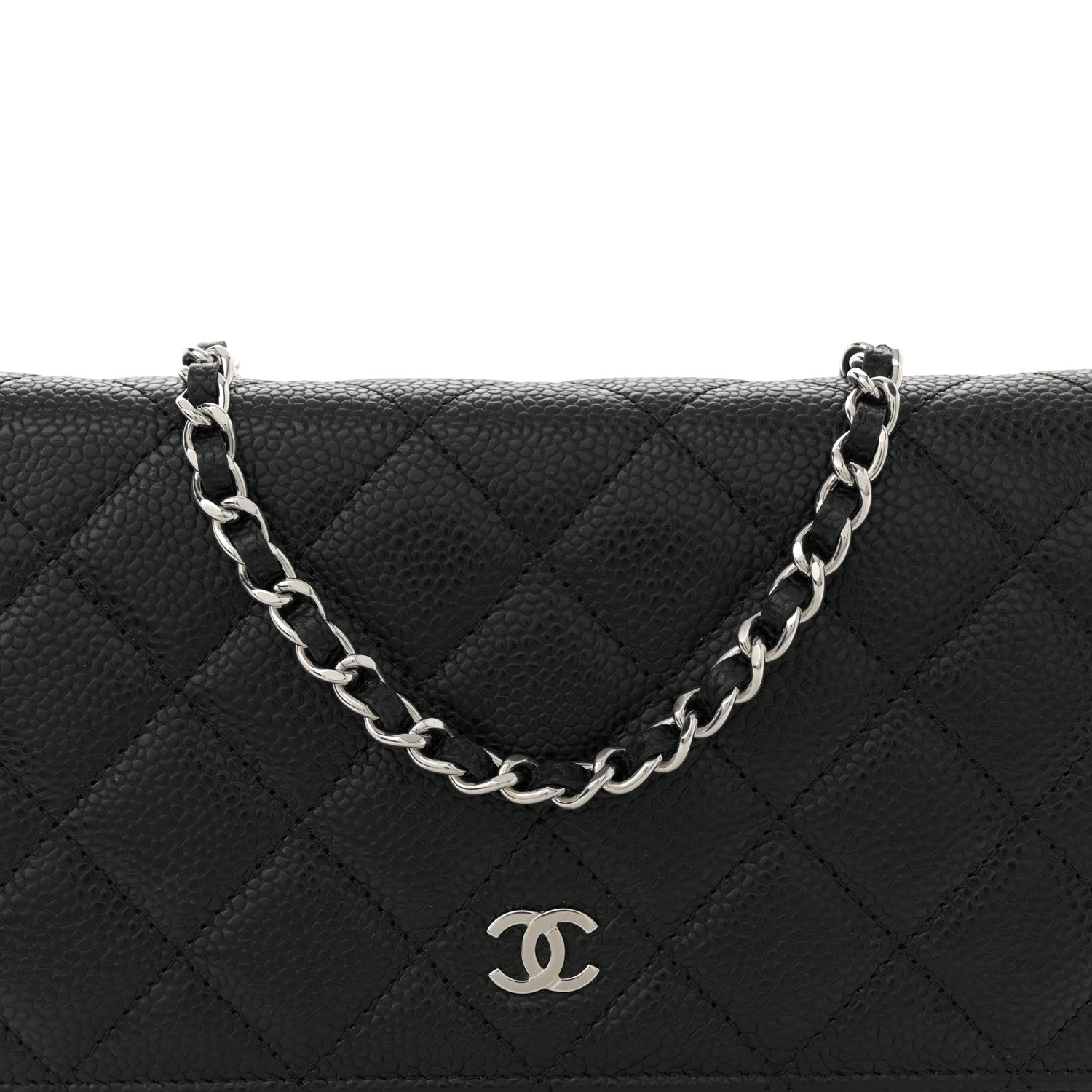 Chanel Caviar Quilted Wallet on Chain WOC Black 8 of 11