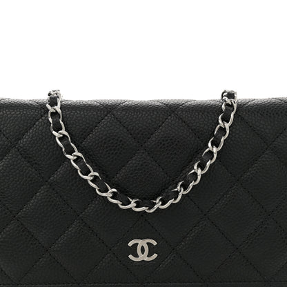 Chanel Caviar Quilted Wallet on Chain WOC Black 8 of 11