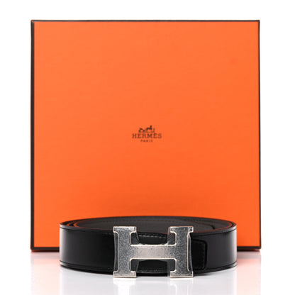 Hermes Box Togo 32mm Martelee H Belt 95 Black Etain 7 of 7
