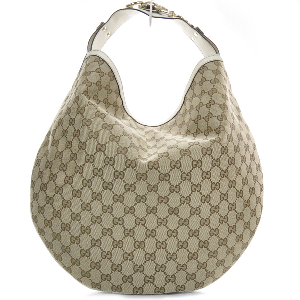 Monogram Wave Hobo Ivory