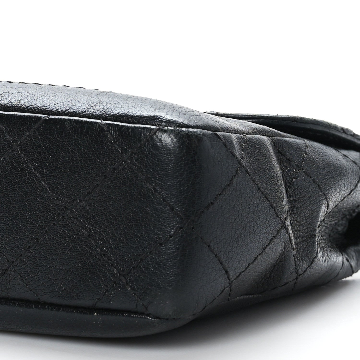 Chanel Goatskin Quilted Coco Curve Flap Messenger Flap Black 9 of 9
