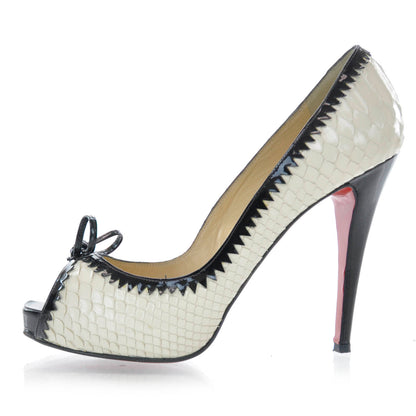 Christian Louboutin Pitone Python Jaws 120 Platform Pumps 40 1 of 6
