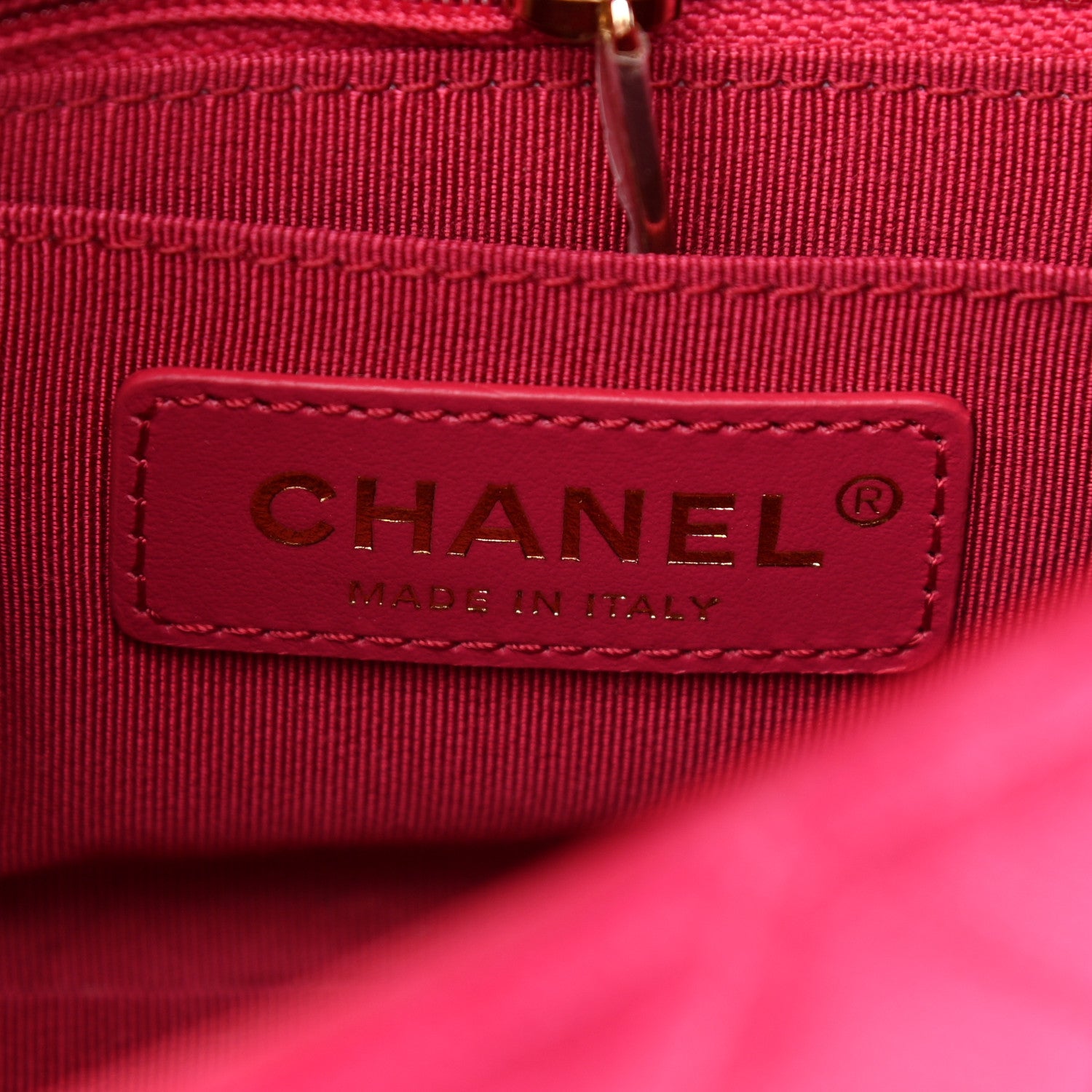 Chanel Velvet Quilted Mini Square Pearl Crush Flap Fuchsia 6 of 11