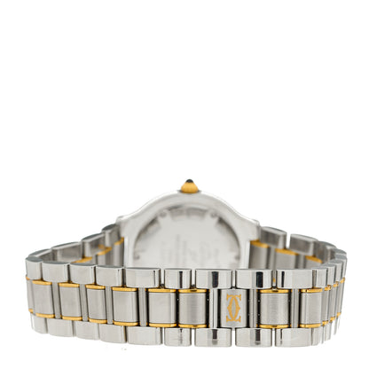 Cartier Stainless Steel 18K Yellow Gold 31mm Must De 21 Quartz Watch 2 of 3