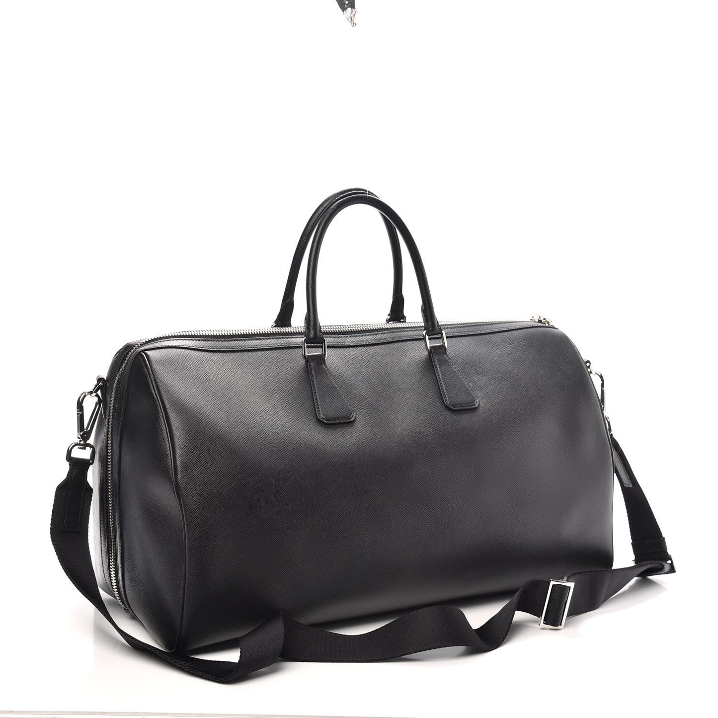 Saffiano Duffle Travel Bag Black