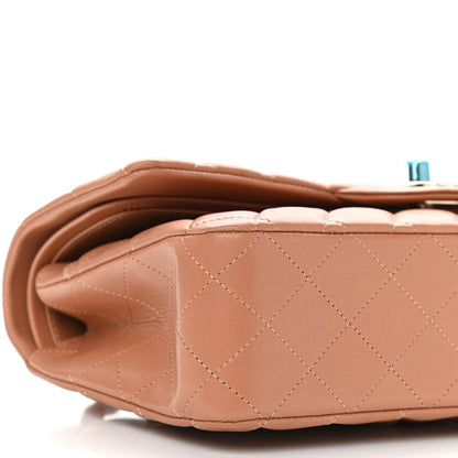 Chanel Lambskin Quilted Medium Double Flap Brown 5 of 8