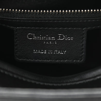 Christian Dior Calfskin Studded Medium Lady Dior Black 7 of 11