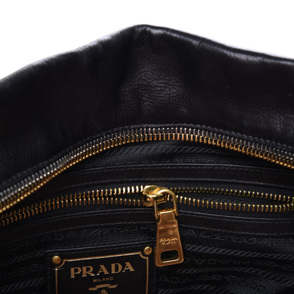 Prada Glace Calf Studded Tote Nero Black 10 of 10