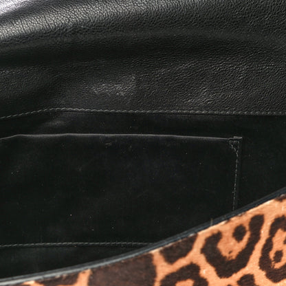 Saint Laurent Pony Hair Leopard Print Y Ligne Clutch 7 of 11