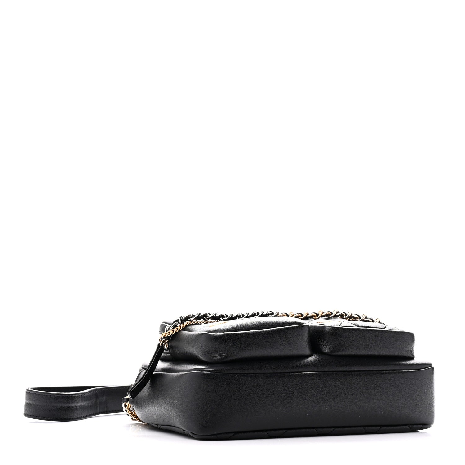 Chanel Calfskin Quilted Small Camera Case Black 4 of 11