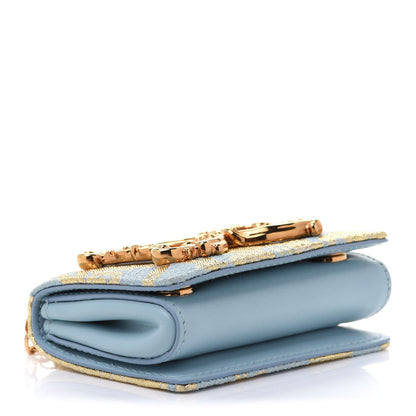 Dolce & Gabbana Brocade Micro DG Girls Shoulder Bag Light Blue 4 of 9