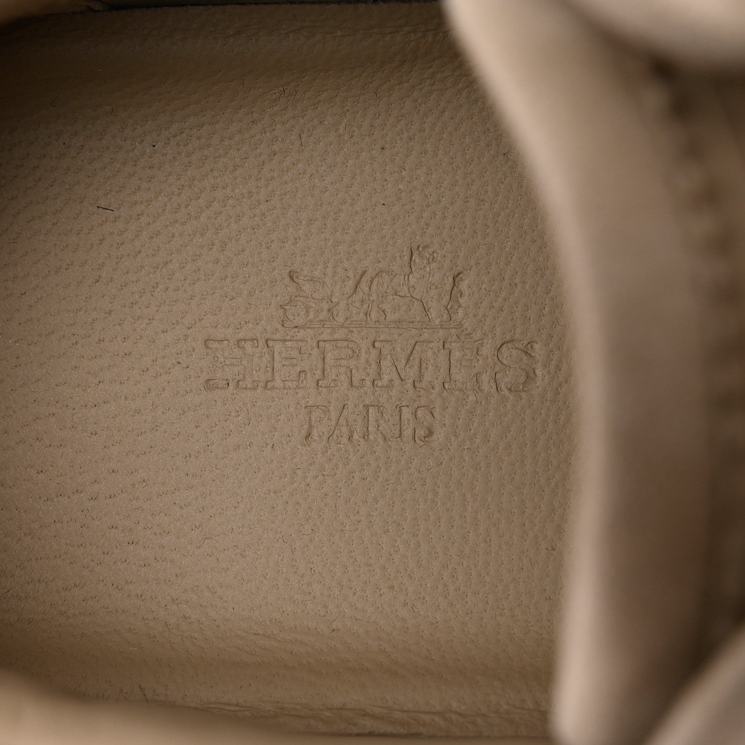 Hermes Goatskin Suede Goatskin Bouncing Sneakers 36 White Gomme 6 of 8