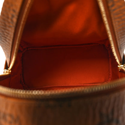 MCM Visetos Mini Stark Backpack Cognac White 5 of 9