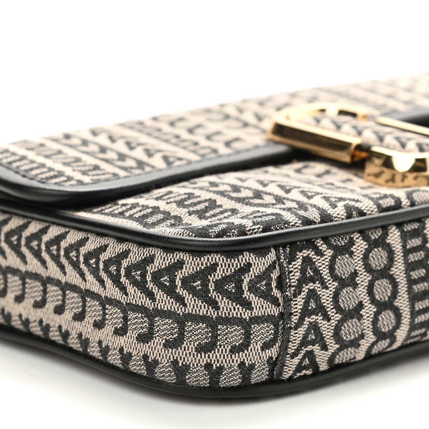 Cotton Jacquard Monogram Snapshot Camera Bag Beige Multicolor