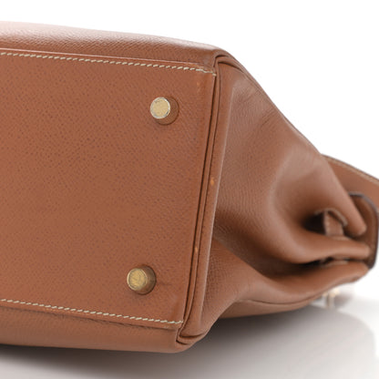 Hermes Courchevel Kelly Retourne 28 Gold 11 of 22