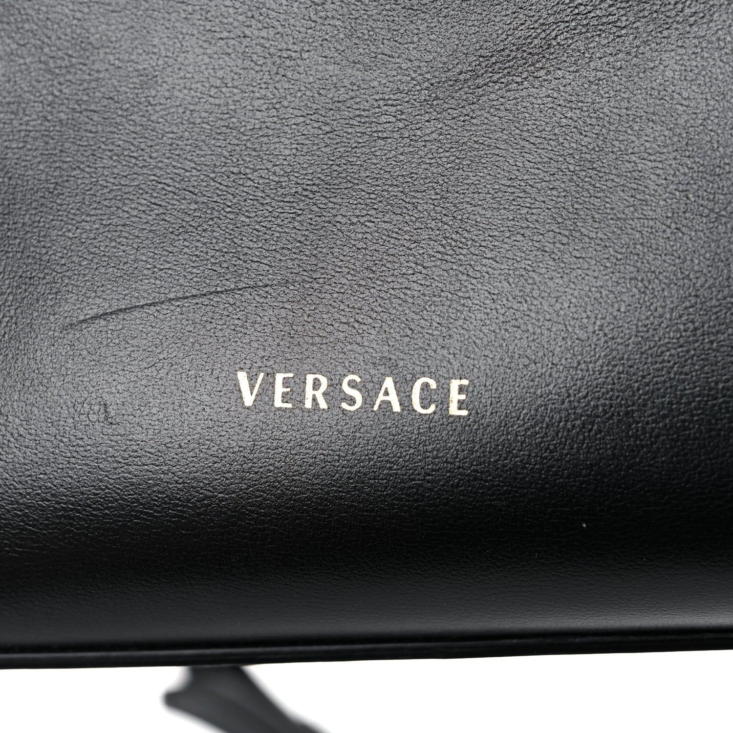 Versace Saffiano Virtus Small Bowling Bag Black 16 of 18