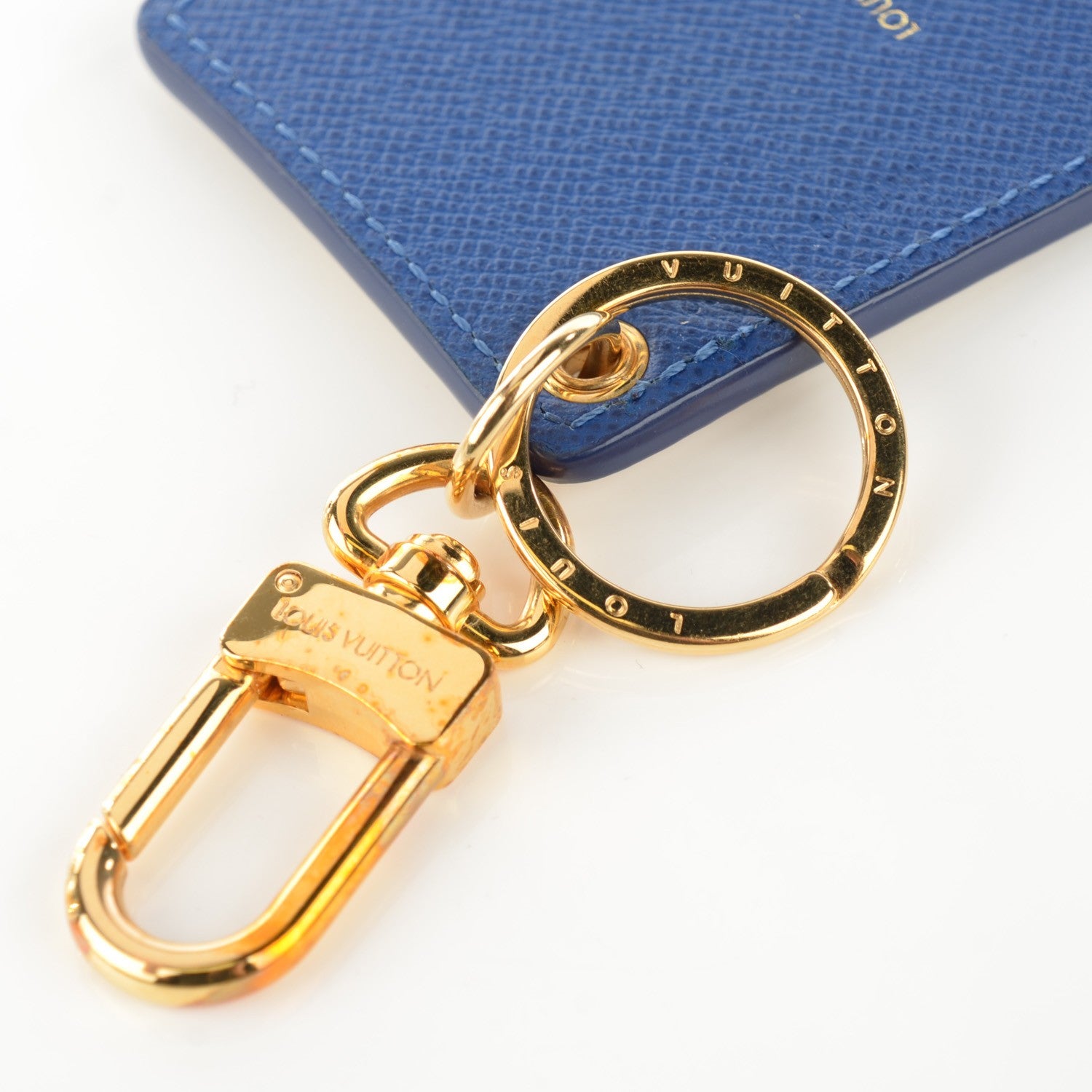 Louis Vuitton Damier Azur Illustre Groom Key Holder 4 of 6