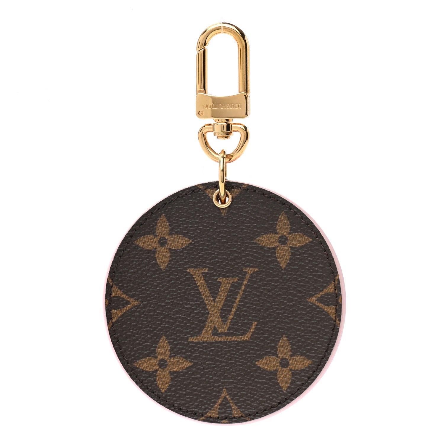 Louis Vuitton Monogram LV Mirror Bag Charm Key Holder Rose Ballerine 1 of 6