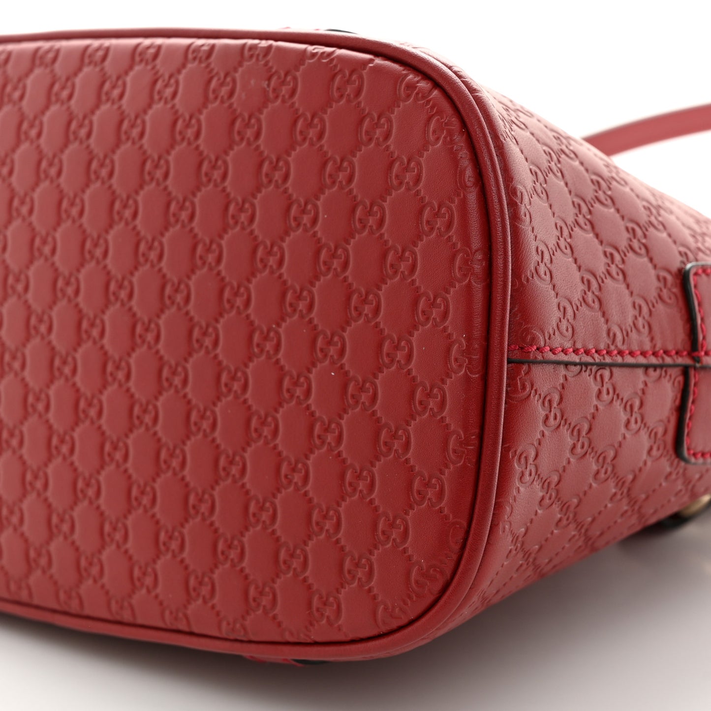 Soft Microguccissima Mini Dome Bag Rosso
