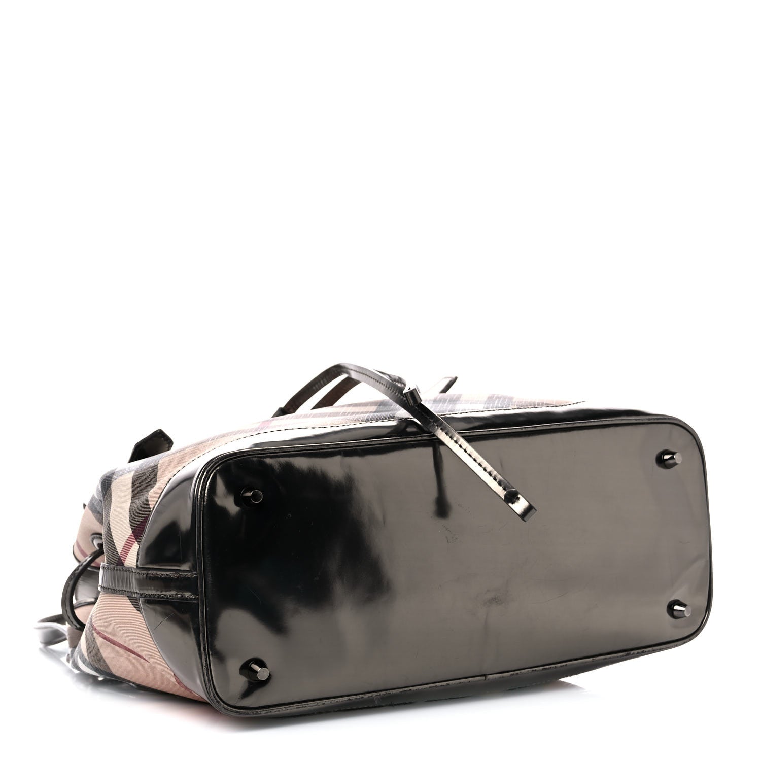 Burberry Supernova Check Drawstring Tote Black 3 of 18