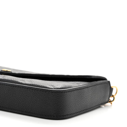 Louis Vuitton Empreinte Pochette Felicie Chain Wallet Black 13 of 13