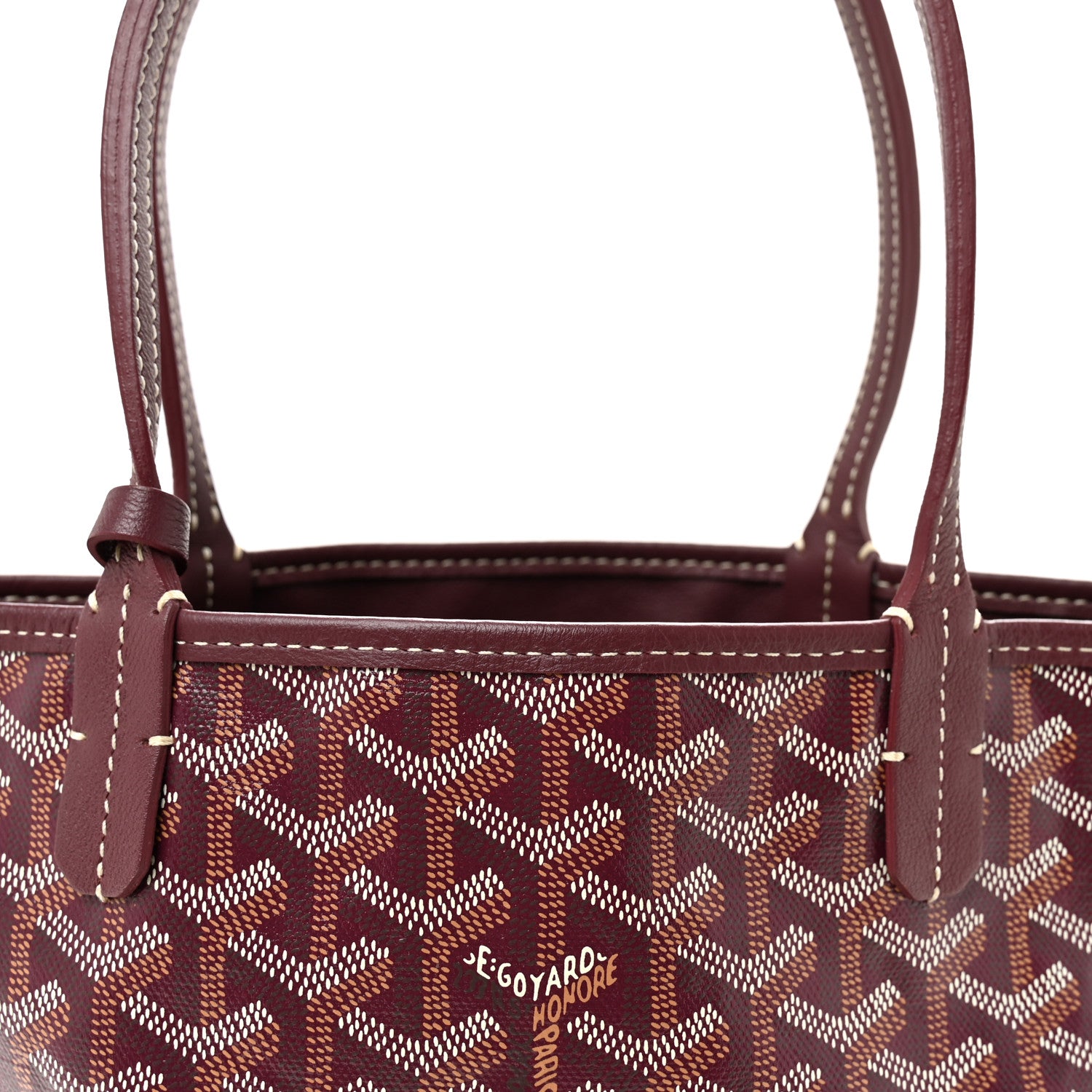 Goyard Goyardine Reversible Mini Anjou Burgundy 11 of 16