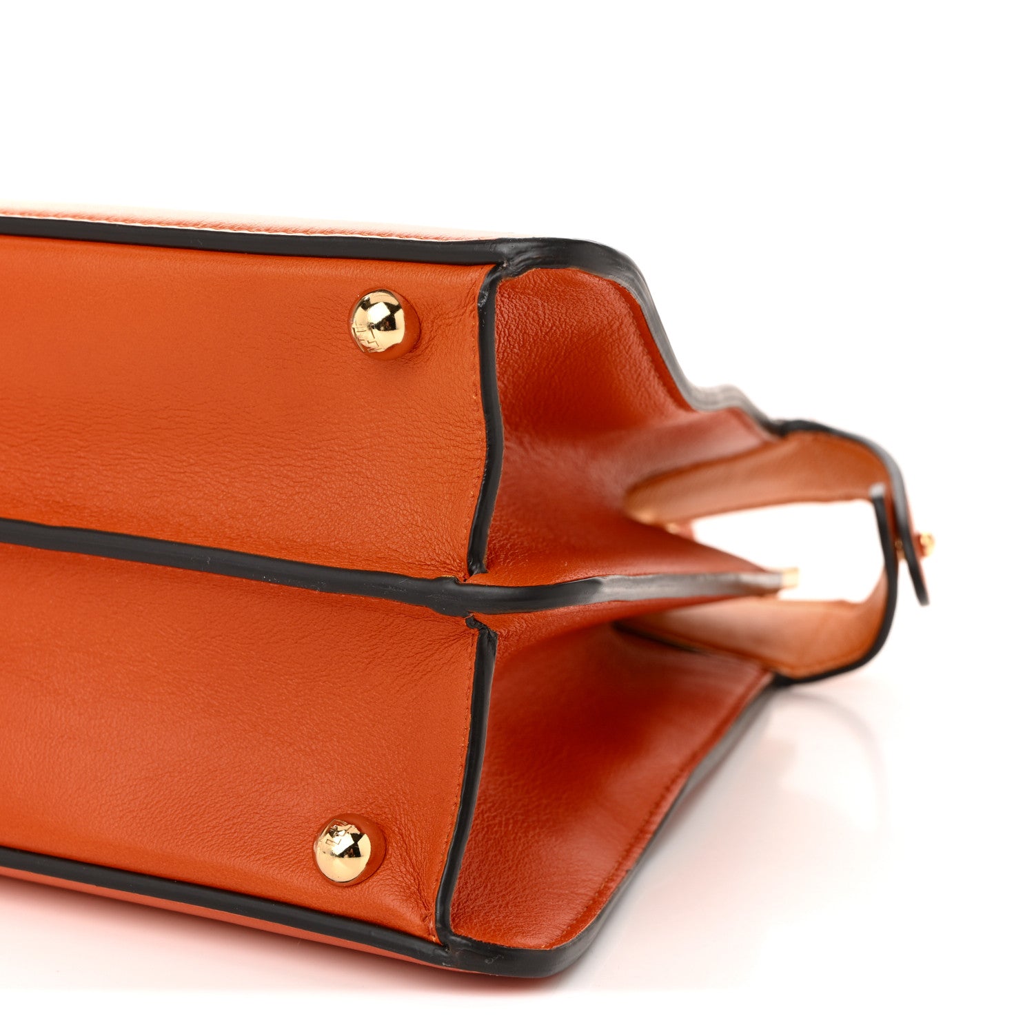 Fendi Vitello Grace Tamponato Medium Peekaboo I SEE U Satchel  Clementine 10 of 10